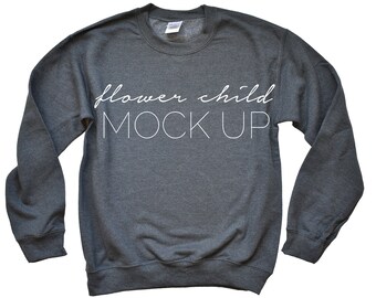 ash gray gildan sweatshirt