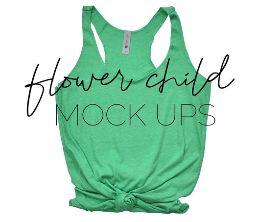 Next Level 6733 Envy Green Mockup Green Shirt Mockup