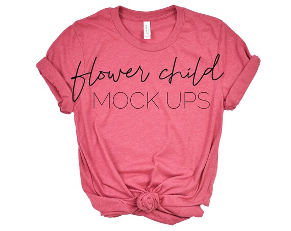 Bella Canvas Heather Rasberry 3001 Mockup Bella Canvas T-Shirt Bella Canvas Heather Rasberry 3001 Mockup Bella Canvas T-Shirt