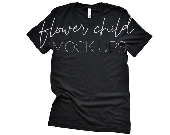 Bella Canvas Mockup 3001 Black T-Shirt Mockup Bella Canvas Bella Canvas Mockup 3001 Black T-Shirt Mockup Bella Canvas