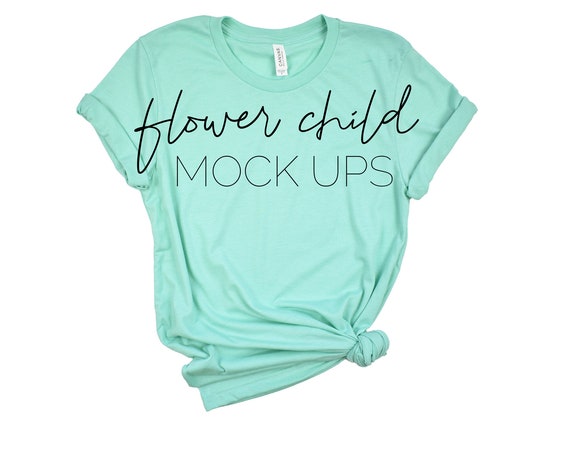 Bella Canvas Mockup 3001 Bella Canvas Mockup Mint T-Shirt Bella Canvas Mockup 3001 Bella Canvas Mockup Mint T-Shirt