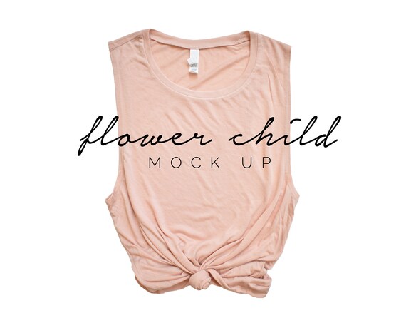 Bella Canvas Peach Mockup 8803 Bella Canvas Tank