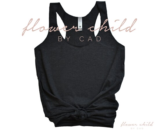 Next Level 6733 Vintage Black Tank Mock Up