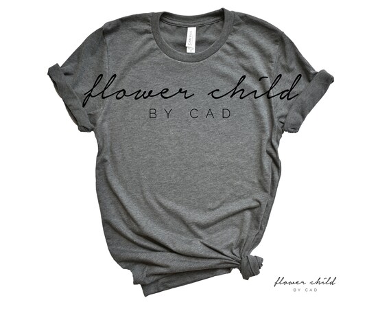 Mockup Bella Canvas 3001 Deep Heather Gray Side Knot