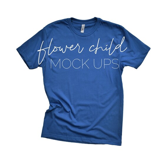 Download Free Next Level 3600 Cool Blue Cool Blue T-Shirt Mockup ...