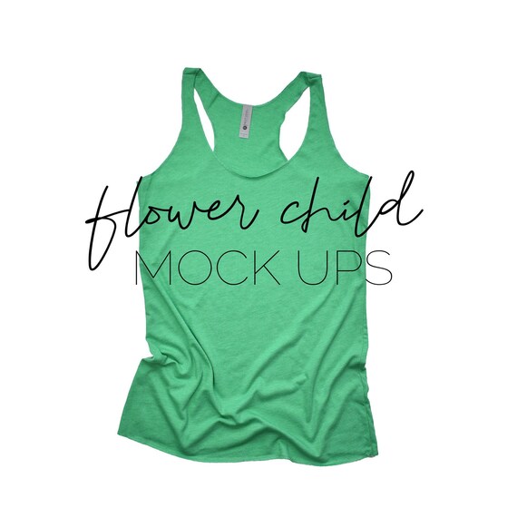 Next Level 6733 Envy Green Mockup St Patricks Day