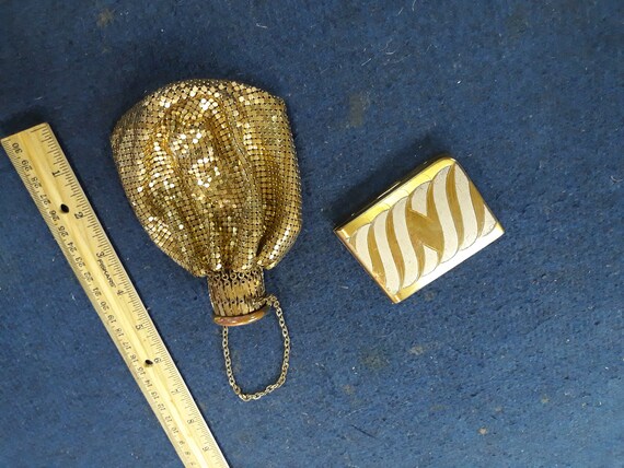 Lot of 2, Vintage Gold Mesh Whiting & Davis Gate M