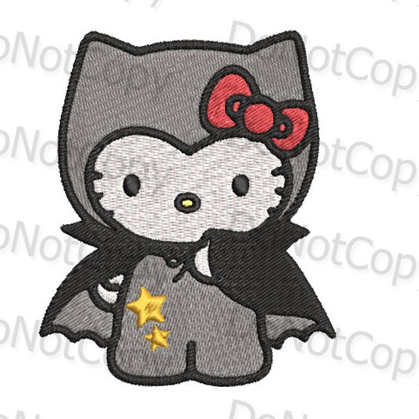 Kitty Cape Costume Halloween Pumpkin Trick or Treat ~ Cat Cartoon ~ Machine Embroidery Design File