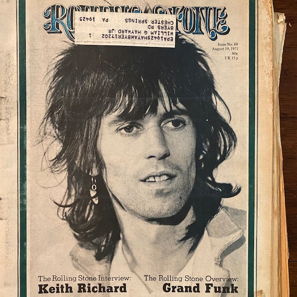 Keith Richards interview in Rolling Stone Magazine 1971