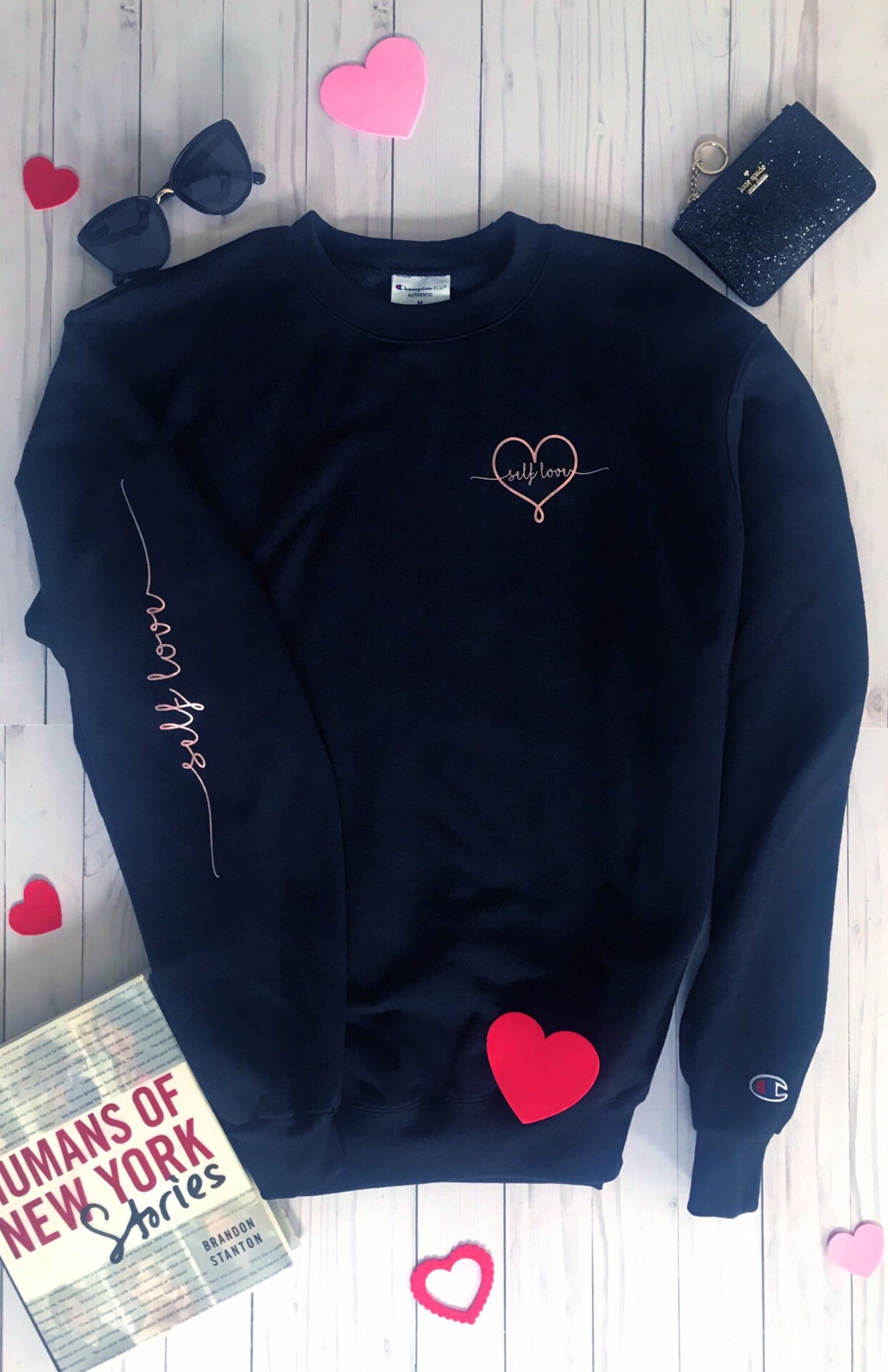 rose gold champion shirt