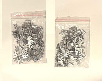 bulk order 100 pack lead letters 3/8 inch R or L