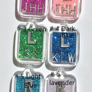 Three sets of xray markers with glitter background 3 R and 3 L with Initials image 2