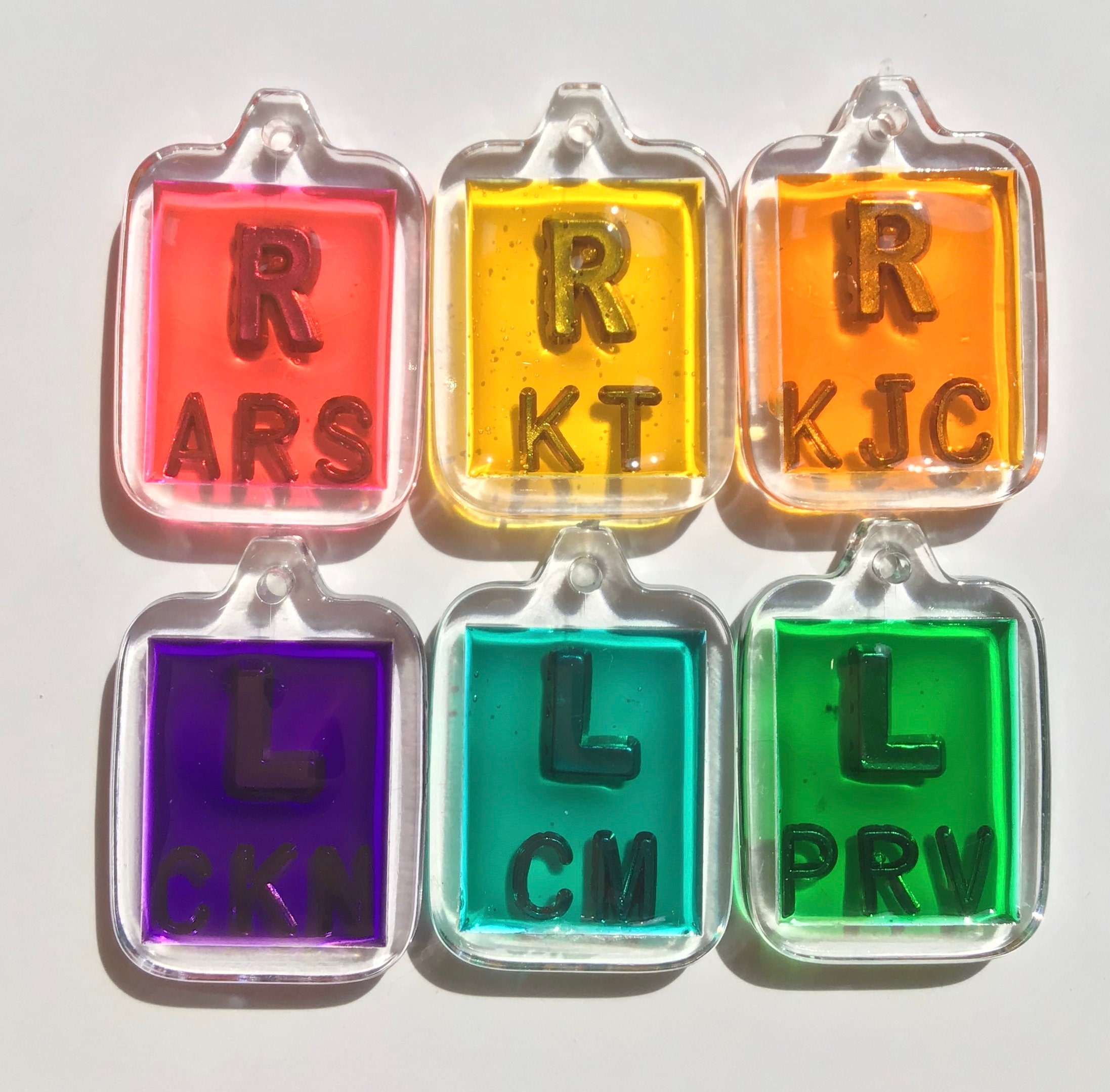 Three sets of xray markers