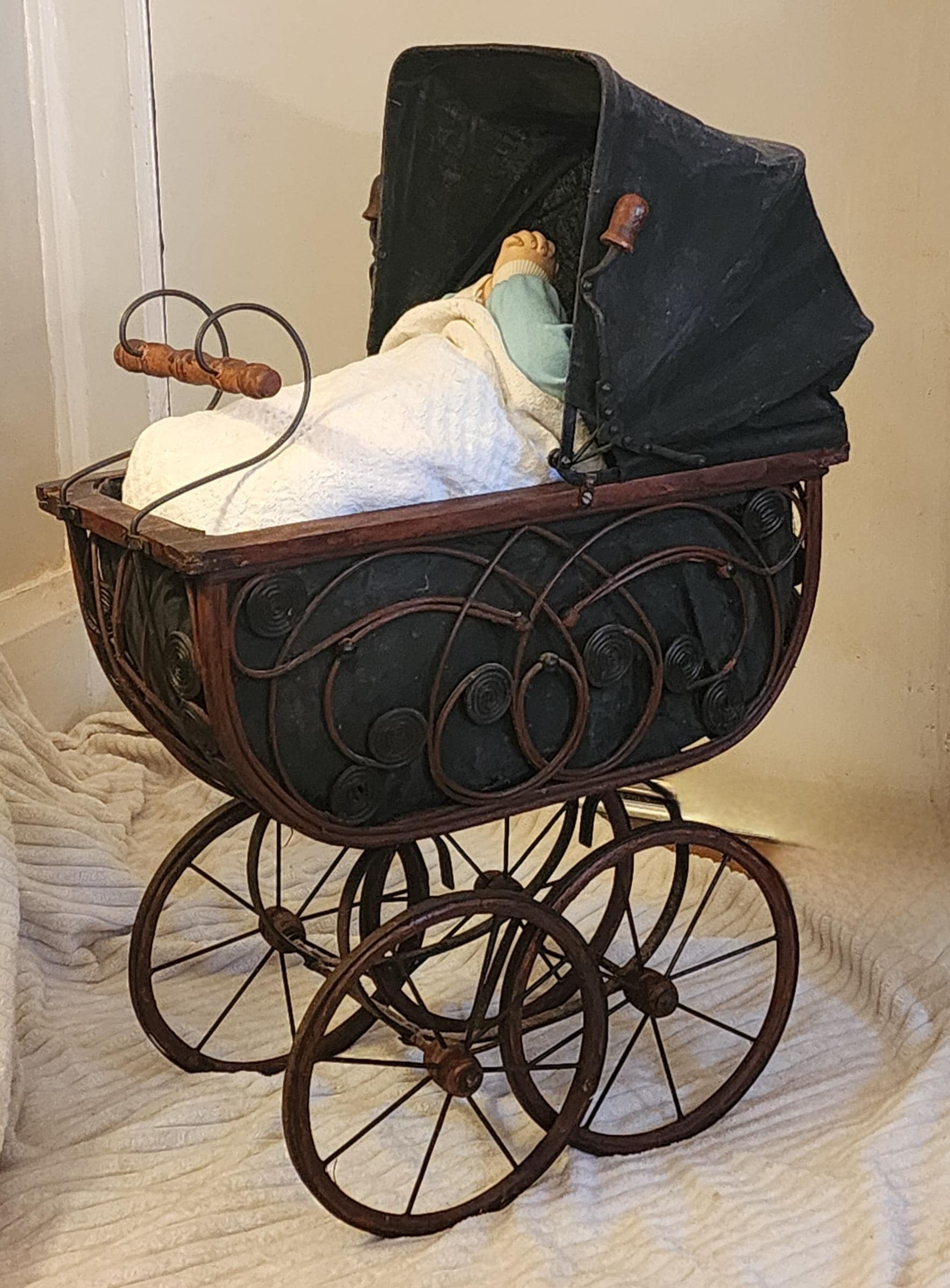 Antique Victorian Baby Carriage - Etsy