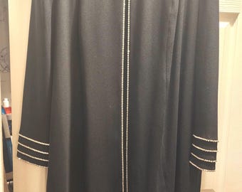 Junnie Leigh Diamante-Trimmed Coat Dress