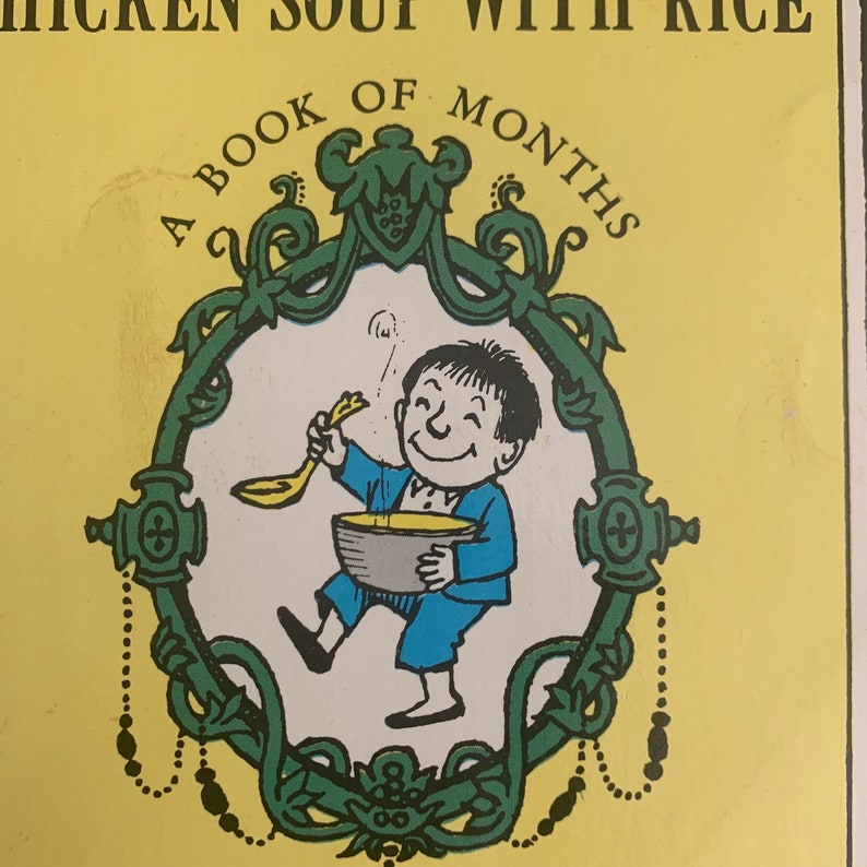 Vintage Maurice Sendak Picture Book Chicken Soup With Rice Etsy