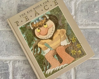 First edition vintage children's book | Big Book for Peace | social justice themed old picture book with Maurice Sendak cover illustration