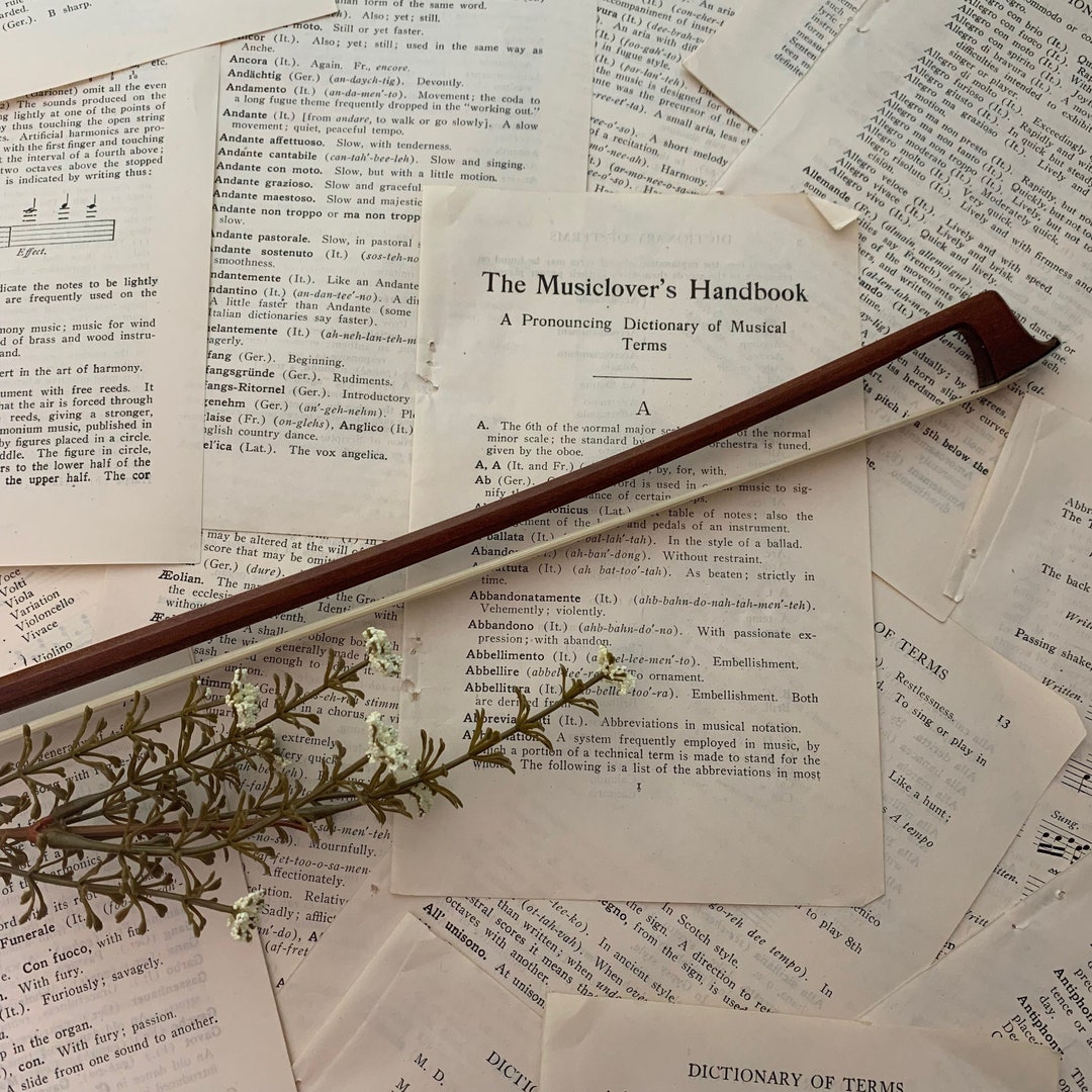 1911 Music Theme Dictionary Page Bundle 15 Vintage Sheets Etsy