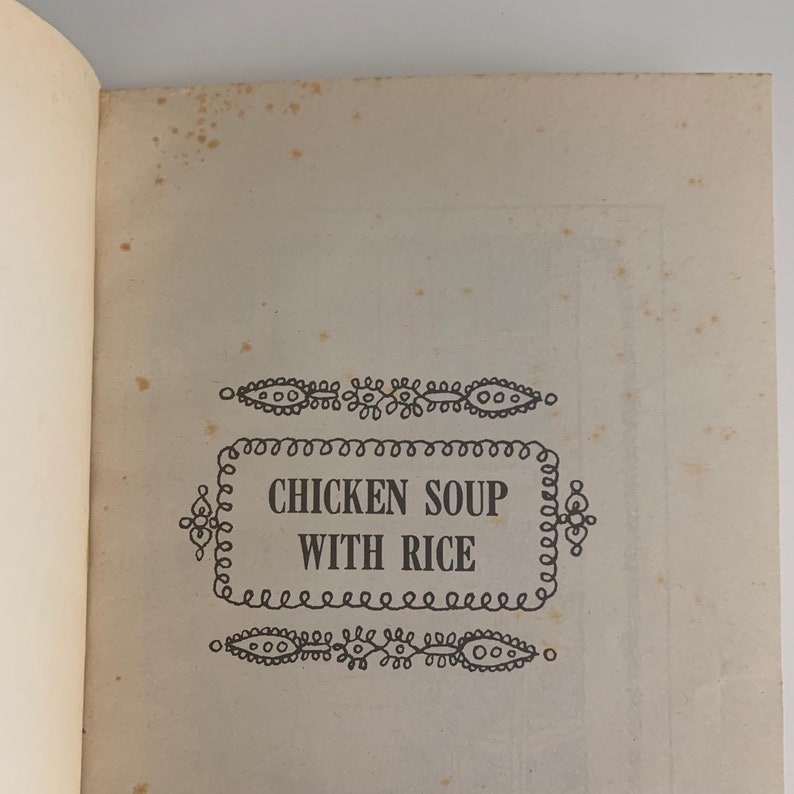 Vintage Maurice Sendak Picture Book Chicken Soup With Rice Etsy
