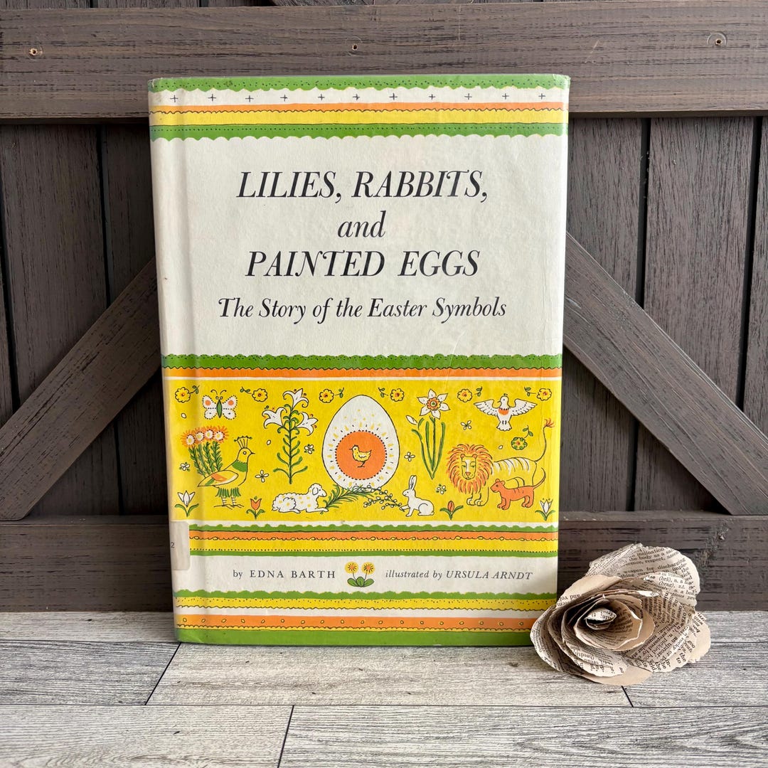 Vintage Picture Book | Lilies, Rabbits, and Painted Eggs the Story of ...