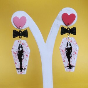 Acrylic Vampira Earrings