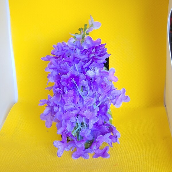 Purple Hair Flower Etsy