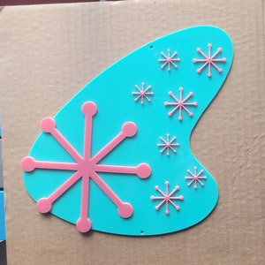 Atomic Boomerang and Sunbursts Wall Decor