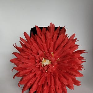 Chrysanthemum Hair Flower in Red