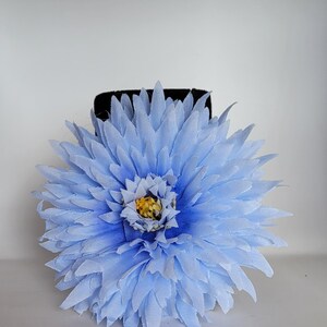 Chrysanthemum Hair Flower in Blue