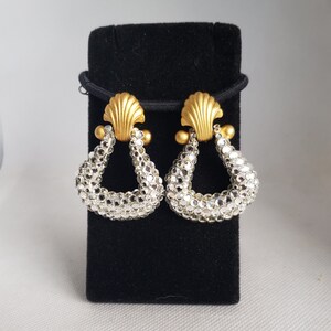 Vintage Richard Kerr Clip On Crystal Earrings