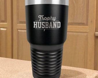 Trophy Husband Polar Camel 30oz BPA Free Stainless Steel Tumbler - Perfect Valentine&#39;s Day, Father&#39;s Day, Birthday, Christmas Gift