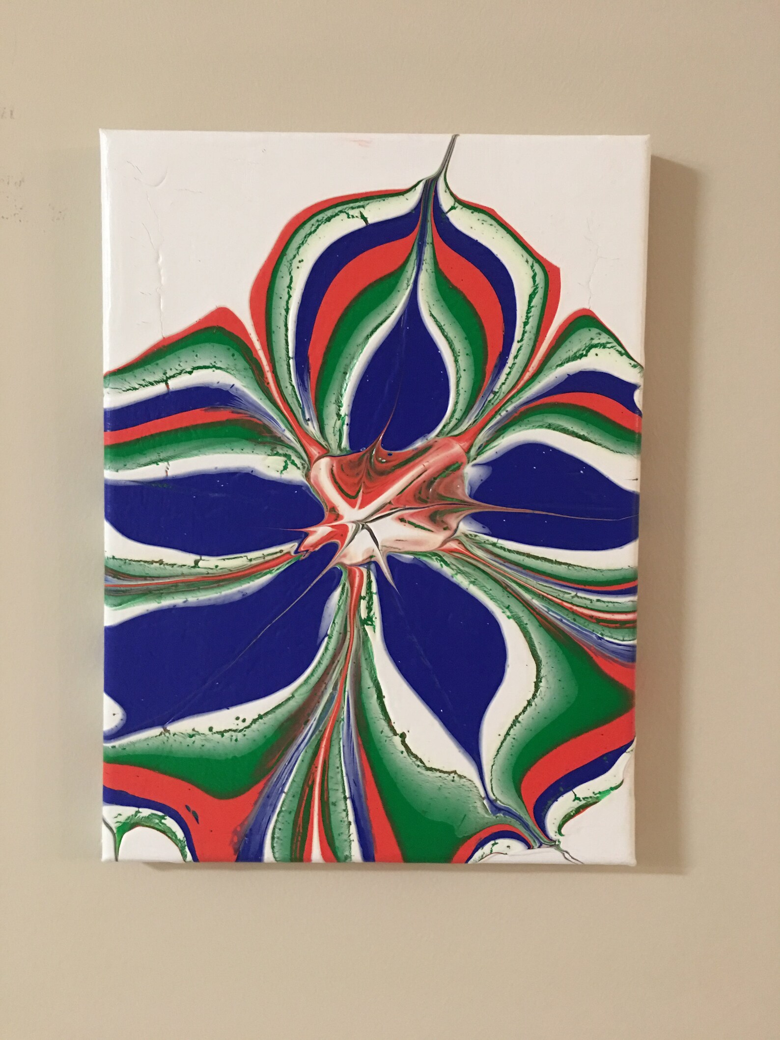 Acrylic Flower Pour Painting - Etsy