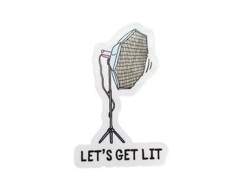Let's get Lit Film Sticker, Filmemacher Geschenk