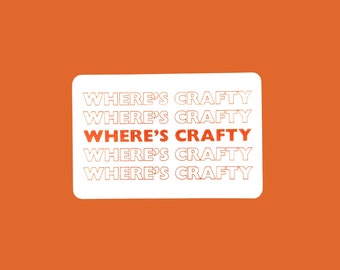 Where's Crafty / Filmsticker / Sticker für Filmemacher / Wasserflaschen, Laptops, Handyhüllen, + mehr!