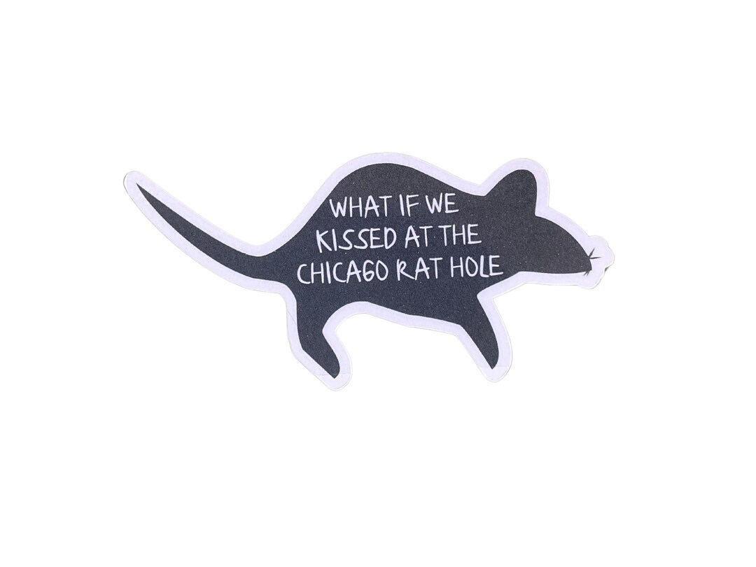 Chicago Target Rats Sticker Chicago Rat Hole Sticker: Funny Sarcastic Laminated Vinyl Decal - Etsy