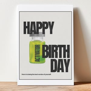 Carte d'anniversaire The Substance/ Carte d'anniversaire amusante/ Carte d'anniversaire sur le thème du film The Substance/ Demi Moore et Margaret Qualley/ Carte de film A24