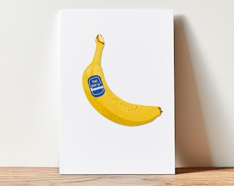 Funny Banana Card – “This Sh*t Is Bananas” Greeting Card, Gwen Stefani Lyric Card, Quirky Humor Card, B-A-N-A-N-A-S Card, supportive card