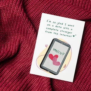 Funny Online Dating Anniversary Card: Complete Stranger image 6