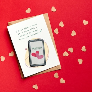 Funny Online Dating Anniversary Card: Complete Stranger image 3