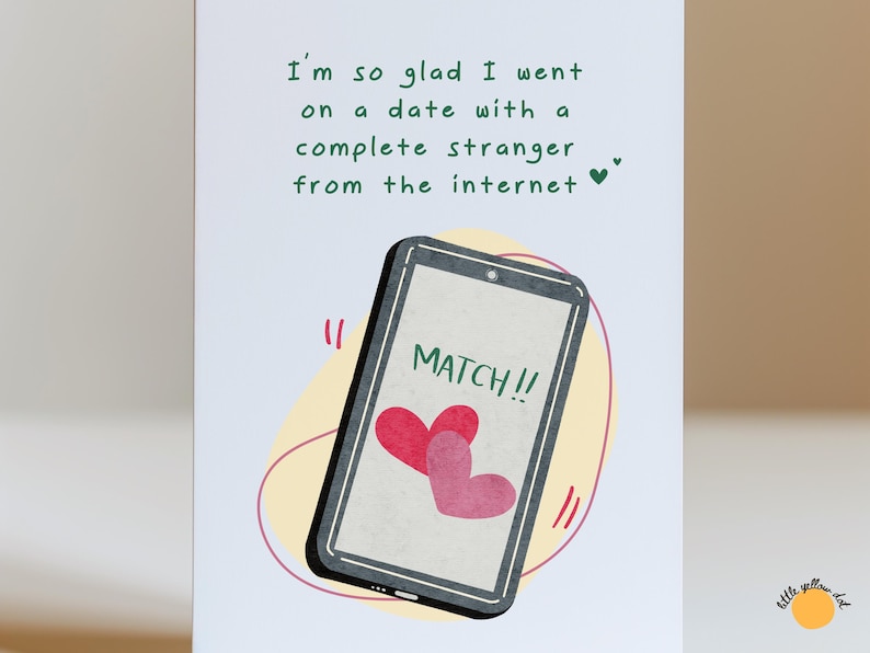 Funny Online Dating Anniversary Card: Complete Stranger image 7