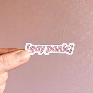 Gay Panic Sticker: Heartstopper Inspired, LGBTQIA+ Vinyl Decal