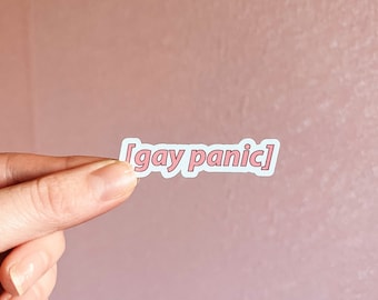 Gay Panic Sticker: Heartstopper Inspired, LGBTQIA+ Vinyl Decal