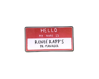 Pegatina de gerente de relaciones públicas de Renee Rapp: divertida calcomanía para computadora portátil