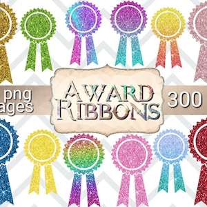 Preis Band Clipart, Glitzer Band Clipart, Glitzer Preis Bänder Clipart, Preis Band digitale Aufkleber, homeschool Clipart Aufkleber