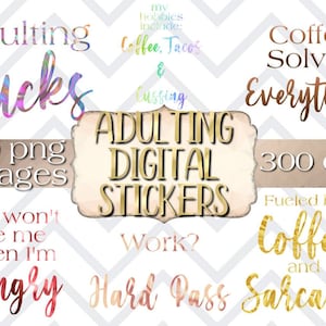 2 digitale Sticker, Cusswords Sticker, Cusswords, digitale Sticker, Cusswords Clipart, 2 digitale Sticker