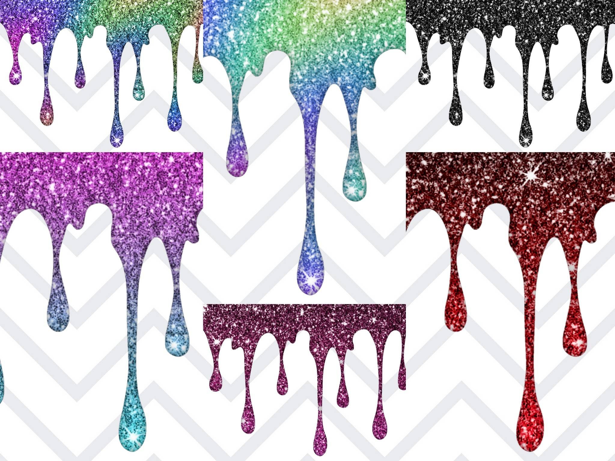Glitter drips clipart clipart glitter drips 40 png images Etsy