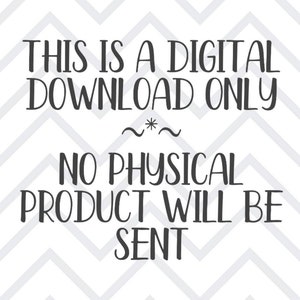 K&ouml;nnte beinhalten: Schwarzer Text auf wei&szlig;em Hintergrund mit grauem Zickzackmuster. Der Text lautet: "THIS IS A DIGITAL DOWNLOAD ONLY ~*~ NO PHYSICAL PRODUCT WILL BE SENT."
