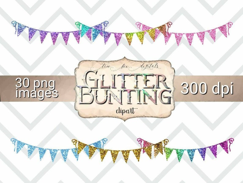 Birthday Clipart Bundle, Glitter Birthday Party Clipart, Commercial Use ...