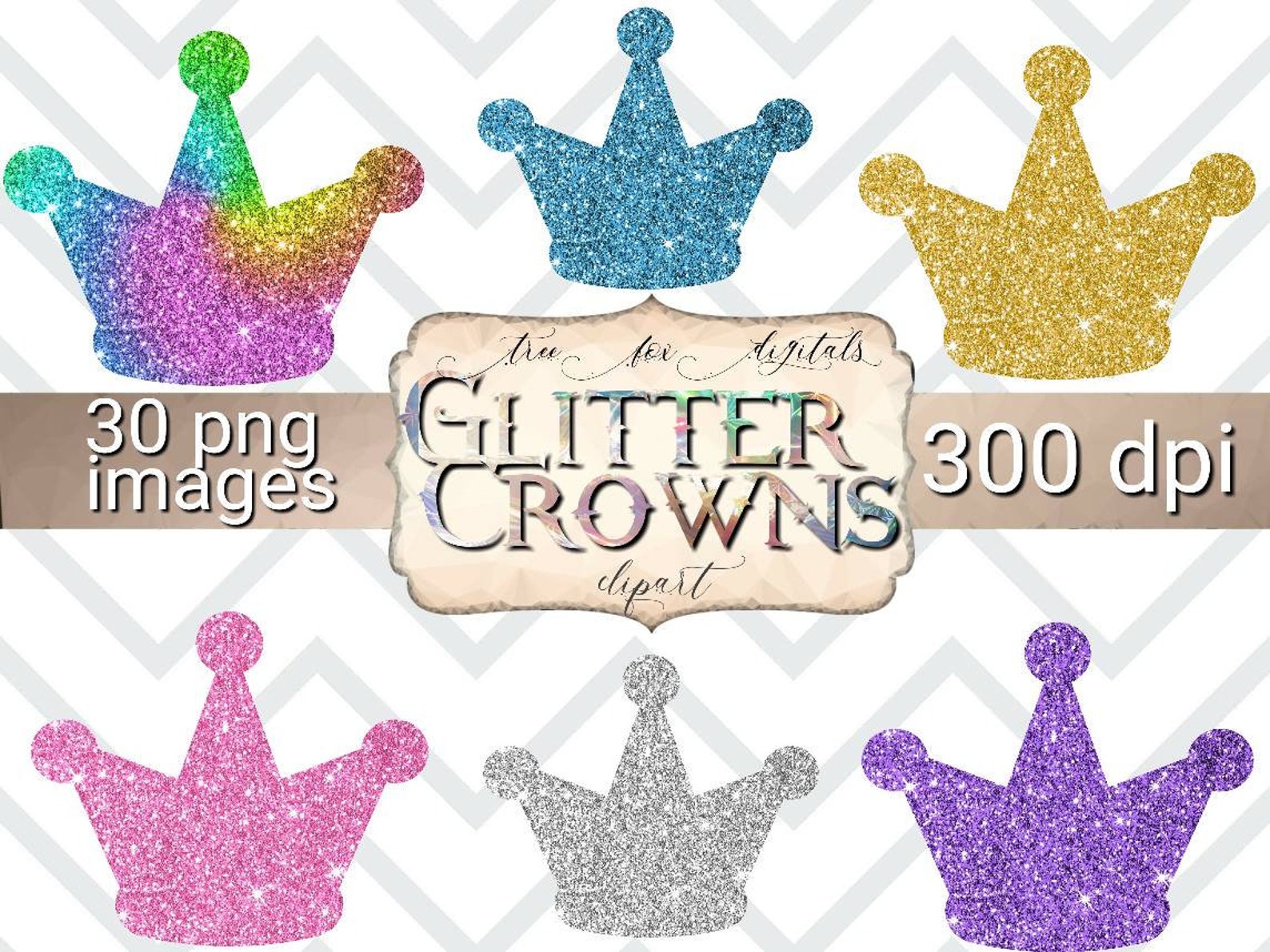 Birthday Clipart Bundle Glitter Birthday Party Clipart | Etsy