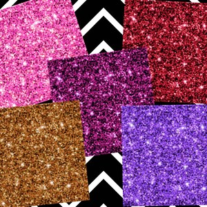 Chunky glitter digital paper pack, digital glitter paper, digital scrapbook glitter paper, chunky glitter 30 jpg images, digital download image 5
